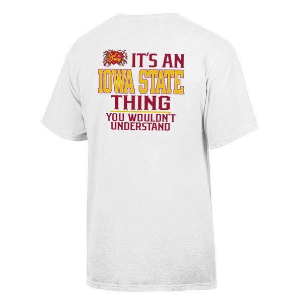 Comfort Wash I-State Get Juicy White Short Sleeve T-Shirt